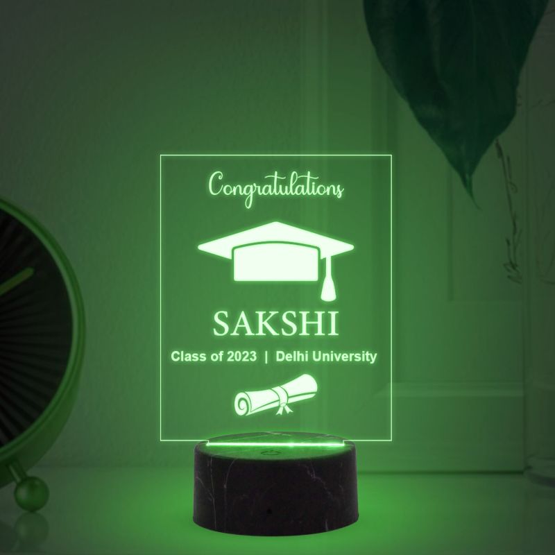 Customized Name Night Lamp with Multicolored Light Graduation Gift for Daughter, Son, Nursing Students